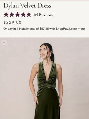 Revelry Dylan velvet dress